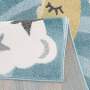 Kinderteppich Wolken Anime 9380 Blau