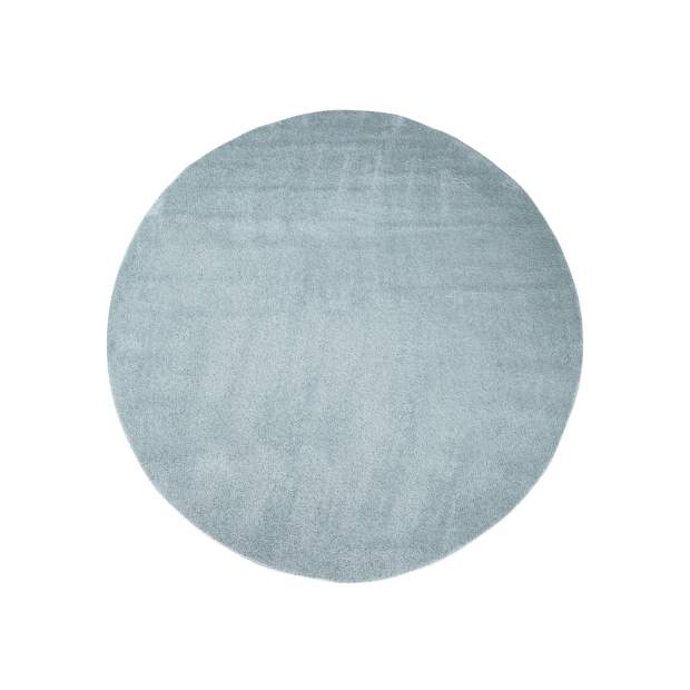 Hochflor-Teppich Softshine Blau 160 cm Rund