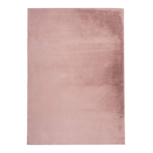 Hochflorteppich Topia Uni Puder-Pink 160x230 cm