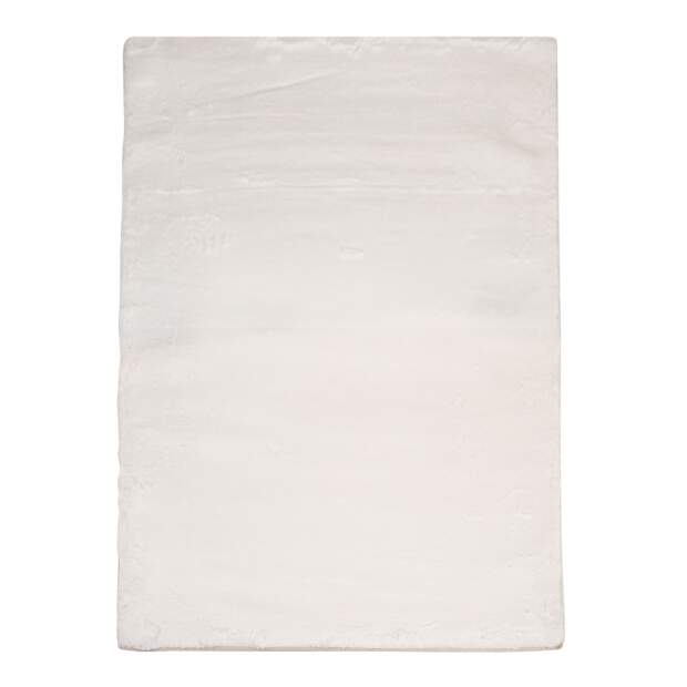 Hochflorteppich Topia Uni Weiß 120x170 cm