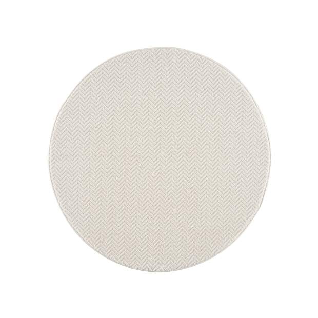 Teppich Fancy 805 Weiß 160x160 cm rund